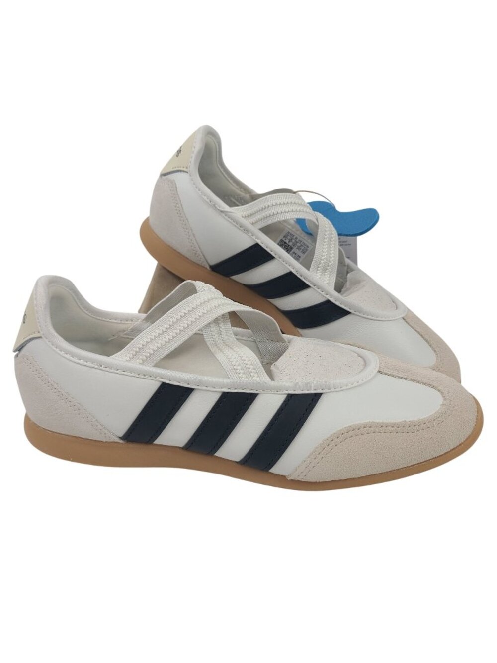 NEW Adidas Barreda Mary Jane Shoes Women's 7.5 White & Black Cloudfoam
